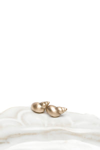 MyNature Earrings Spiral Shell — Bronze